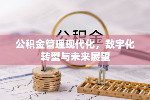 澄江公积金管理现代化，数字化转型与未来展望