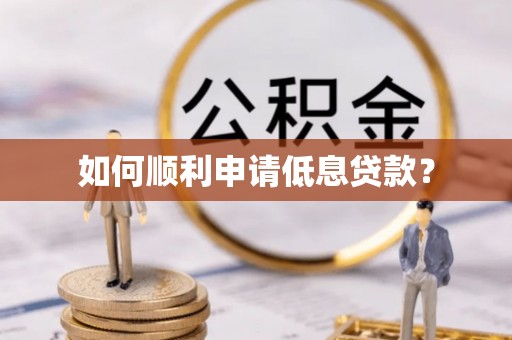 澄江如何顺利申请低息贷款？