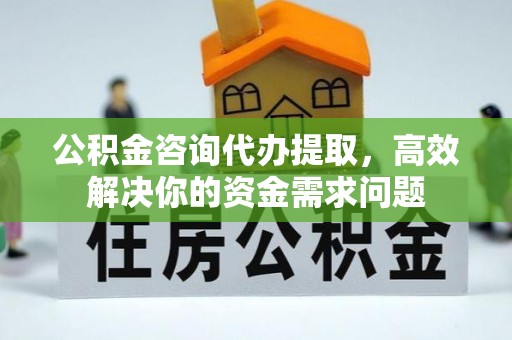 澄江公积金咨询代办提取，高效解决你的资金需求问题