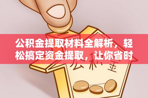 澄江公积金提取材料全解析，轻松搞定资金提取，让你省时又省心