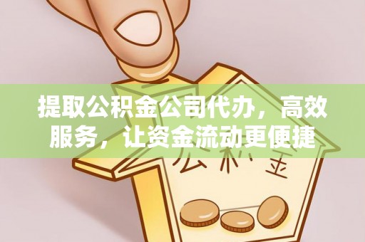 澄江提取公积金公司代办，高效服务，让资金流动更便捷