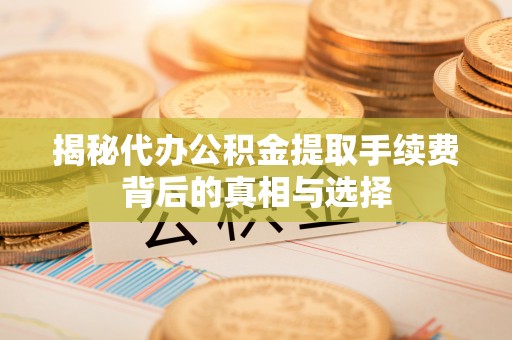 澄江揭秘代办公积金提取手续费背后的真相与选择